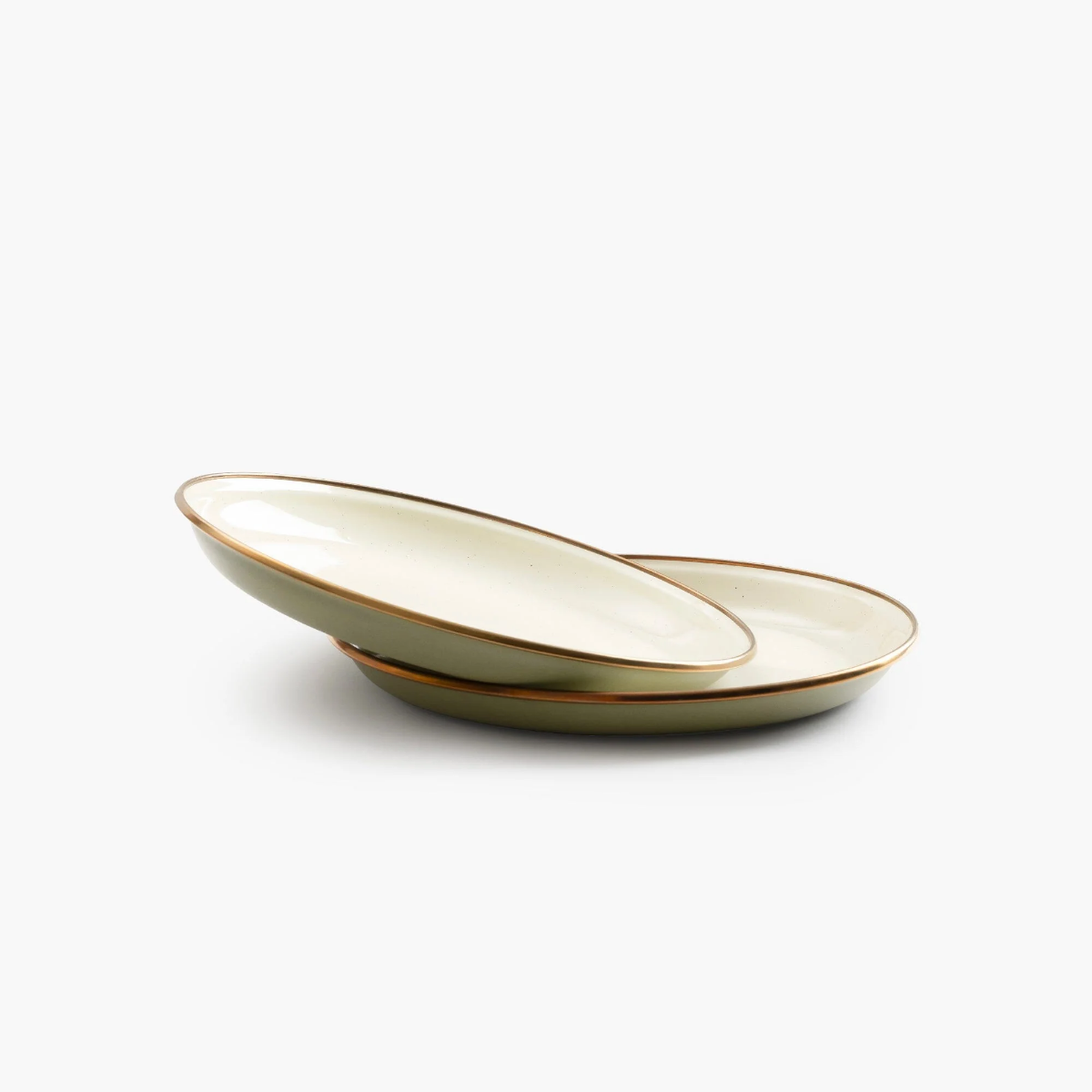 Barebones Enamel Salad Plate Set
